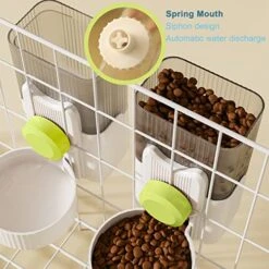Lemtrflo Rabbit Feeder Hanging Automatic Cat Food Dispenser Cat Feeder Ferret Cage Accessories Bunny Water Dispenser Rabbit Food Water Bowl Rabbit Feeders For Cages Guinea Pig Kennel Water Dispenser… -Pet Care Center 51E1kCVDn6L