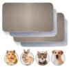 JT Pet Guinea Pig Cage Liner - Pack Of 4 Washable Pee Pads For Dogs, Smooth Fleece Guinea Pig Bedding For Cage & Crates, Reusable & Waterproof Puppy Pee Pads - 36x24 Inches, Brown Grey