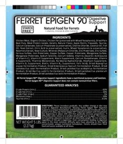 Wysong Ferret Epigen 90 Digestive Support - Dry Ferret Food - 5 Pound Bag -Pet Care Center 51GTvyRybPL