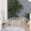 PawHut Pet Playpen DIY Small Animal Cage Open Enclosure Portable Plastic Fence 12 Panels For Kitten Bunny Chinchilla Guinea Pig White 1 PawHut Pet Playpen DIY Small Animal Cage Open Enclosure Portable Plastic Fence 12 Panels For Kitten Bunny Chinchilla Guinea Pig White -Pet Care Center 51H3AwcXgRL