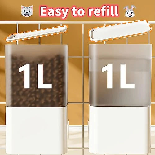 34oz Rabbit Food Bowl For Cage Food Dispenser Hanging Auto Cat Feeder Ferret Cage Accessories Rabbit Supplies For Bunny Kitten Puppy 5 34oz Rabbit Food Bowl For Cage Food Dispenser Hanging Auto Cat Feeder Ferret Cage Accessories Rabbit Supplies For Bunny Kitten Puppy - Image 3