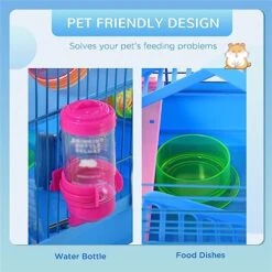 ACQUIRE 5 Tiers Hamster Cage Animal Travel Habitat With Accessories Included -Pet Care Center 51IfiJd6wEL