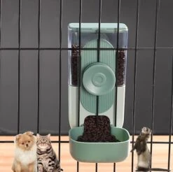 Cdycam Hanging Cage Automatic Pet Food Water Dispenser 35oz, Gravity Refill Food And Siphon Suction Water Set For Medium Small Animals Puppy Cat Rabbit Chinchilla And Ferret (Water Dispenser) -Pet Care Center 51KoIVDt5yL. AC