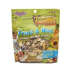 F.M. Brown's Tropical Carnival, Natural Timothy Hay Craveables With Veggies, Fruits, And Oat Sprays, Foraging Treat With High Fiber For Healthy Digestion, 24 Oz