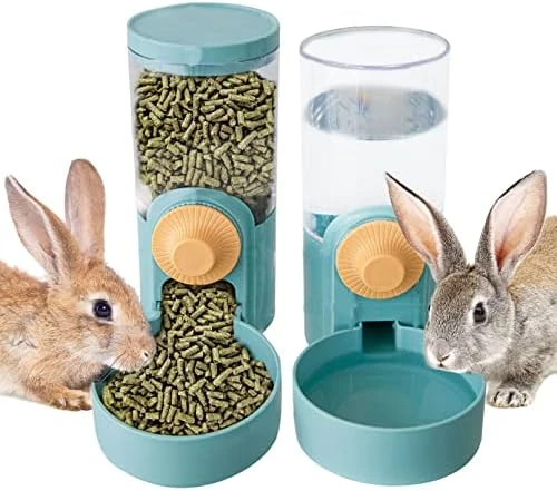 Kathson 35oz Hanging Automatic Food Water Dispenser Gravity Pet Auto Feeder Waterer Set For Rabbit Cat Dog Chinchilla Guinea Pig Hedgehog Ferret (Food Dispenser) 8 Kathson 35oz Hanging Automatic Food Water Dispenser Gravity Pet Auto Feeder Waterer Set For Rabbit Cat Dog Chinchilla Guinea Pig Hedgehog Ferret (Food Dispenser) - Image 6