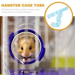 Mipcase Stuffed Animals Dog Cage Dog Cage Hamster Tube Set, Hamster House Rat Cage Accessories Tortoise Habitat Rat Cage Transparent Hamster Cages Hamster Cages Glass Water Bottles -Pet Care Center 51NGuYBufiL