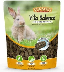 Sunseed Vita Balance Complete Nutrition Adult Pet Rabbit Food, 4 LBS -Pet Care Center 51O8C1n2tsL. AC