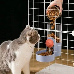 Aarpurt 35oz Hanging Automatic Food Water Dispenser, Gravity Auto Feeder Waterer Set, Water Food Bowl For Cage Pet For Dog Cat Rabbit Chinchilla Ferret -Pet Care Center 51P1pNWBGxL