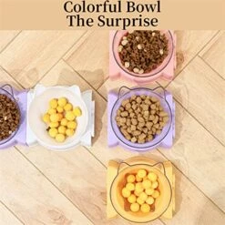 AYENCI Cat Automatic Water, Dog Bowl Cat Feeder Bowl For Dogs Water Bottle Automatic Drinking Pet Bowl Cat Food Bowl Pet Double Three Four Bowl Puppy Feeder (Color : Single Bowl Purple) -Pet Care Center 51RfdlanRZL