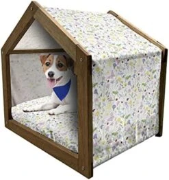 Ambesonne Acorn Wooden Pet House, Fallen Autumn Leaves Concept Squirrels In Peaceful Nature, Indoor & Outdoor Portable Dog Kennel With Pillow And Cover, Medium, Multicolor 21 Ambesonne Acorn Wooden Pet House, Fallen Autumn Leaves Concept Squirrels In Peaceful Nature, Indoor & Outdoor Portable Dog Kennel With Pillow And Cover, Medium, Multicolor -Pet Care Center 51RnNNplAL. AC