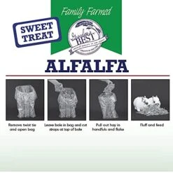 Grandpa's Best ALF10 10 Lb Alfalfa Hay Bale (Packaging May Vary ) -Pet Care Center 51SzETgMdlS