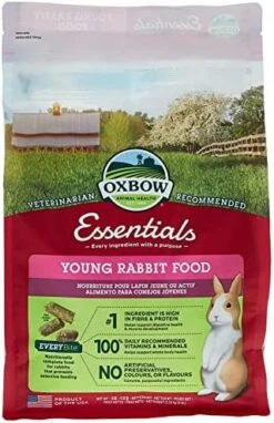Oxbow Essentials Young Rabbit Food - All Natural Rabbit Pellets - 10 Lb. -Pet Care Center 51TaEFQEg3L. AC