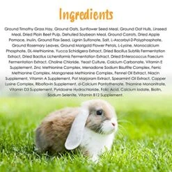 Sunseed Vita Balance Complete Nutrition Adult Pet Rabbit Food, 4 LBS -Pet Care Center 51Z9r7G5mhL