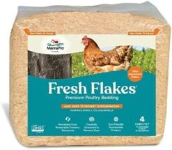Manna Pro Fresh Flakes | Chicken Coop Bedding | Pine Shavings For Chicken Bedding | 4 Cubic Feet -Pet Care Center 51Zg2H4ZV L. AC