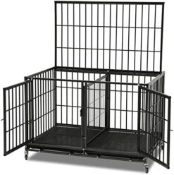 43" Stackable Heavy Duty Cage W/Feeding Doors And Divider Or Additional Tray (DG-43-FS) -Pet Care Center 51bTg YMlCL. AC