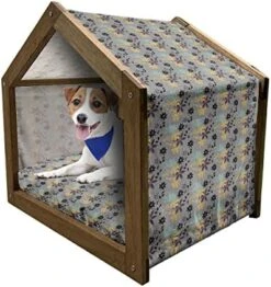 Ambesonne Acorn Wooden Pet House, Fallen Autumn Leaves Concept Squirrels In Peaceful Nature, Indoor & Outdoor Portable Dog Kennel With Pillow And Cover, Medium, Multicolor 25 Ambesonne Acorn Wooden Pet House, Fallen Autumn Leaves Concept Squirrels In Peaceful Nature, Indoor & Outdoor Portable Dog Kennel With Pillow And Cover, Medium, Multicolor -Pet Care Center 51bnaBIoF9L. AC