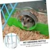 4 Pcs X Bottle- Drinker Hamster Stainless Ferret Fountain Fountains Small Drinking Animal Rabbit No Dripping Bottles- Pets Transparent Squirrel On Rabbits Chinchilla