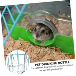 4 Pcs X Bottle- Drinker Hamster Stainless Ferret Fountain Fountains Small Drinking Animal Rabbit No Dripping Bottles- Pets Transparent Squirrel On Rabbits Chinchilla