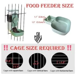 Gravity Rabbit Feeder And Water Dispenser Set, Hanging Automatic Cat Food And Water Dispenser Food Bowl For Bunny Guinea Pig Ferret (Pink)