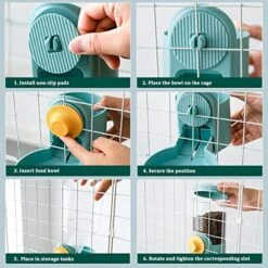 Kathson 35oz Hanging Automatic Food Water Dispenser Gravity Pet Auto Feeder Waterer Set For Rabbit Cat Dog Chinchilla Guinea Pig Hedgehog Ferret (Food Dispenser) 14 Kathson 35oz Hanging Automatic Food Water Dispenser Gravity Pet Auto Feeder Waterer Set For Rabbit Cat Dog Chinchilla Guinea Pig Hedgehog Ferret (Food Dispenser) -Pet Care Center 51dboBSzQ9L