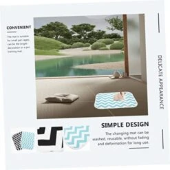 Mipcase 4 Pcs Flannel Mats Black Rabbits Cage Food Pig Guinea Breathable Diapers Sleep Training Liner Pets Washable Super Pee Green Cushions Dog Hedgehog Potty Cat Pet Bedding Chinchilla -Pet Care Center 51djDvzb2BL