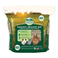 Oxbow Animal Health Meadow Hay - All Natural Hay For Rabbits, Guinea Pigs, Chinchillas, Hamsters & Gerbils - 40 Oz.
