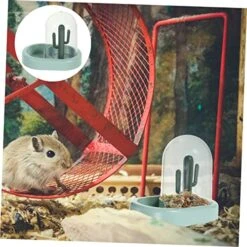 Balacoo Hamster Bath Sand 3pcs Hamster Feeder Hamster Bath Sand Pet Automatic Feeder Hamster Feeder Bowl Food Feeder For Hamster Hedgehog Feeder Abs Hamster Accessories -Pet Care Center 51fCVzQlbjL