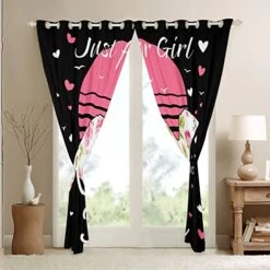 Ferret Curtains Just For Girl Loves Ferret 84"X63" Abstract Flower Guinea Pig Curtains & Drapes For Kids Child Lovely Cavy Blackout Curtains Boho Floral Window Treatments Cute Animal Bedroom Decor -Pet Care Center 51g0RazoFhL