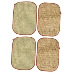 Iplusmile 4 Pcs Rabbit Mat Small Dog Chew Toys Chinchilla Bedding Toys For Kittens Rabbit Bed Cat Summer Mat Pet Bedding Cooling Grass Mat Cool Bed Manual Grass And Vines Chew Toys