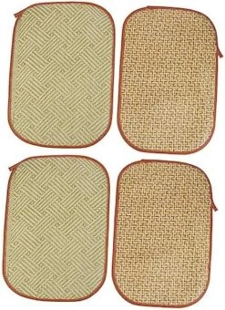 Iplusmile 4 Pcs Rabbit Mat Small Dog Chew Toys Chinchilla Bedding Toys For Kittens Rabbit Bed Cat Summer Mat Pet Bedding Cooling Grass Mat Cool Bed Manual Grass And Vines Chew Toys -Pet Care Center 51hu84PQewL. AC