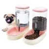 XingCheng-Sport Automatic Pet Feeder Small&Medium Pets Automatic Food Feeder And Waterer Set 3.8L, Travel Supply Feeder And Water Dispenser For Dogs Cats Pets Animals (Pink) -Pet Care Center 51iSbOFbr7L