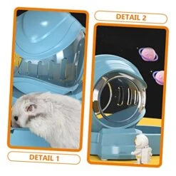 Hohopeti Hamster Feeder Hamster Food Dispenser Guinea Pig Feeder Rat Food Bowl Dog Supplies For Puppies Food Container Squirrel Feeder Hanging Bunny Feeder Household Hamster Feeder Sky-Blue -Pet Care Center 51jbGpZSoML