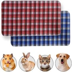 JT Pet Guinea Pig Cage Liner - Pack Of 4 Washable Pee Pads For Dogs, Smooth Fleece Guinea Pig Bedding For Cage & Crates, Reusable & Waterproof Puppy Pee Pads - 36x24 Inches, Brown Grey -Pet Care Center 51klPYbHhuL. AC