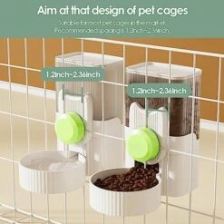 2PCS Hanging Automatic Rabbit Feeder Cat Food Water Dispenser 35oz Bunny Food Water Holder Set Guinea Pigs Drinking Bowl Gravity Feeder Small Animal Cage Accessories For Ferret Bunny Kitten Small Dogs 10 2PCS Hanging Automatic Rabbit Feeder Cat Food Water Dispenser 35oz Bunny Food Water Holder Set Guinea Pigs Drinking Bowl Gravity Feeder Small Animal Cage Accessories For Ferret Bunny Kitten Small Dogs -Pet Care Center 51kyGMpR9uL