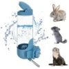 Vannon Filtered Water Bottles For Crate Clear Small Animal Water Bottles With Filter Leak-Proof Water Dispenser For Rabbit, Chinchilla, Ferret, Guinea Pigs, Hedgehog, 24oz, BPA Free, Top Fill, Blue -Pet Care Center 51lY6oZS33L