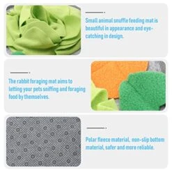 Ipetboom Teething Toy 2pcs Slow For Skills Animal Intelligence Eating Bunny Toys Dispenser Pig Cat Hunting Foraging Natural Ferret Enrichment Dog And Training Work Iq Rabbit Small Rug Toy -Pet Care Center 51ldW3dW4hL