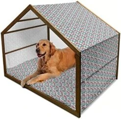 Ambesonne Acorn Wooden Pet House, Fallen Autumn Leaves Concept Squirrels In Peaceful Nature, Indoor & Outdoor Portable Dog Kennel With Pillow And Cover, Medium, Multicolor 31 Ambesonne Acorn Wooden Pet House, Fallen Autumn Leaves Concept Squirrels In Peaceful Nature, Indoor & Outdoor Portable Dog Kennel With Pillow And Cover, Medium, Multicolor -Pet Care Center 51mU SxlenL. AC 1