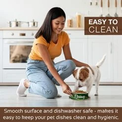 GENERIC Personalized Dog Bowl, Customized Food And Water Dish For Puppy, Cats, Rabbit, Custom Dog’s Name Gift For Small, Medium, Large Dogs, Print Both Sides, Microwave And Dishwasher Safe (Green) -Pet Care Center 51mr9Gmci3L