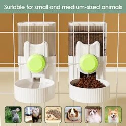 2PCS Hanging Automatic Rabbit Feeder Cat Food Water Dispenser 35oz Bunny Food Water Holder Set Guinea Pigs Drinking Bowl Gravity Feeder Small Animal Cage Accessories For Ferret Bunny Kitten Small Dogs 13 2PCS Hanging Automatic Rabbit Feeder Cat Food Water Dispenser 35oz Bunny Food Water Holder Set Guinea Pigs Drinking Bowl Gravity Feeder Small Animal Cage Accessories For Ferret Bunny Kitten Small Dogs -Pet Care Center 51pQXEIwT0L
