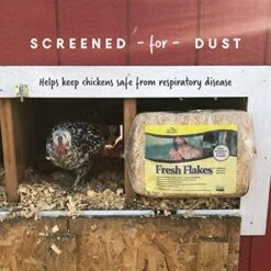 Manna Pro Fresh Flakes | Chicken Coop Bedding | Pine Shavings For Chicken Bedding | 4 Cubic Feet -Pet Care Center 51urn8re17L