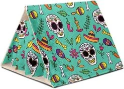 Y-DSIWX Guinea Pig Hideout House Bed, Burger Donut Hot Dog Pizza Flat Food Pattern Rabbit Cave, Squirrel Chinchilla Hamster Hedgehog Nest Cage -Pet Care Center 51veevaCsVL. AC