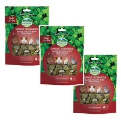 Oxbow (3 Pack) Simple Rewards Small Animal Treats Peppermint Oven Baked 2 Oz -Pet Care Center 51wiGVp61dL
