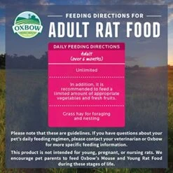 Oxbow Essentials Adult Rat Food - All Natural Adult Rat Food - 3 Lb. -Pet Care Center 51xwT0jJryL