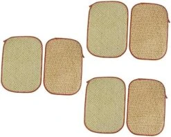 POPETPOP 4 Pcs Rabbit Mat Toys For Guinea Pigs Kitten Toys Guinea Pig Chew Toys Small Animal Grass Mat Small Animal Bedding Hamster Cooling Mat Cooling Grass Mat Natural Pet Bed -Pet Care Center 51zJrOmLvBL. AC