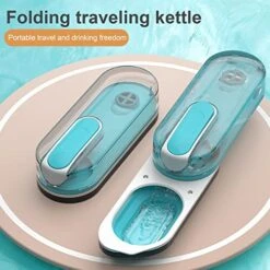 AYENCI Cat Automatic Water, Pet Dog Water Dispenser Feeder Foldable Gourd Bottle Bowl Drinker Carbon Filter Portable Outdoor Walking Travel Drink Cup (Color : Cyan Blue) -Pet Care Center 51zWP46DOEL