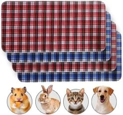 JT Pet Guinea Pig Cage Liner - Pack Of 4 Washable Pee Pads For Dogs, Smooth Fleece Guinea Pig Bedding For Cage & Crates, Reusable & Waterproof Puppy Pee Pads - 36x24 Inches, Brown Grey -Pet Care Center 613WSZKjzuL. AC 1