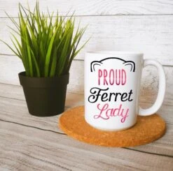 GENERIC Proud Ferret Lady Mug Ferret Lady Gift Ferret Mom Gift Ferret Lover Gift -Pet Care Center 61FEPlE7TJL. AC