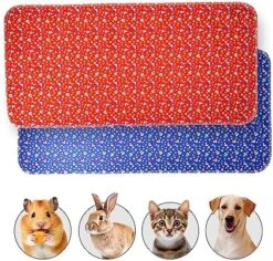 JT Pet Guinea Pig Cage Liner - Pack Of 4 Washable Pee Pads For Dogs, Smooth Fleece Guinea Pig Bedding For Cage & Crates, Reusable & Waterproof Puppy Pee Pads - 36x24 Inches, Brown Grey -Pet Care Center 61HO3bLkVtL. AC 1