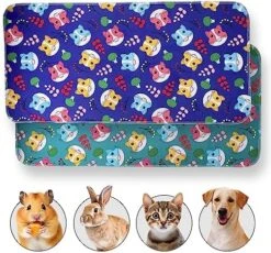 JT Pet Guinea Pig Cage Liner - Pack Of 4 Washable Pee Pads For Dogs, Smooth Fleece Guinea Pig Bedding For Cage & Crates, Reusable & Waterproof Puppy Pee Pads - 36x24 Inches, Brown Grey -Pet Care Center 61LCjXtYNnL. AC 1