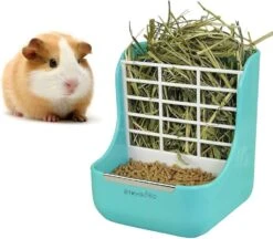 Rabbit Feeder Bunny Guinea Pig Hay Feeder, Hay Guinea Pig Hay Feeder, Chinchilla Plastic Food Bow (Pink) -Pet Care Center 61VF9zyBuL. AC